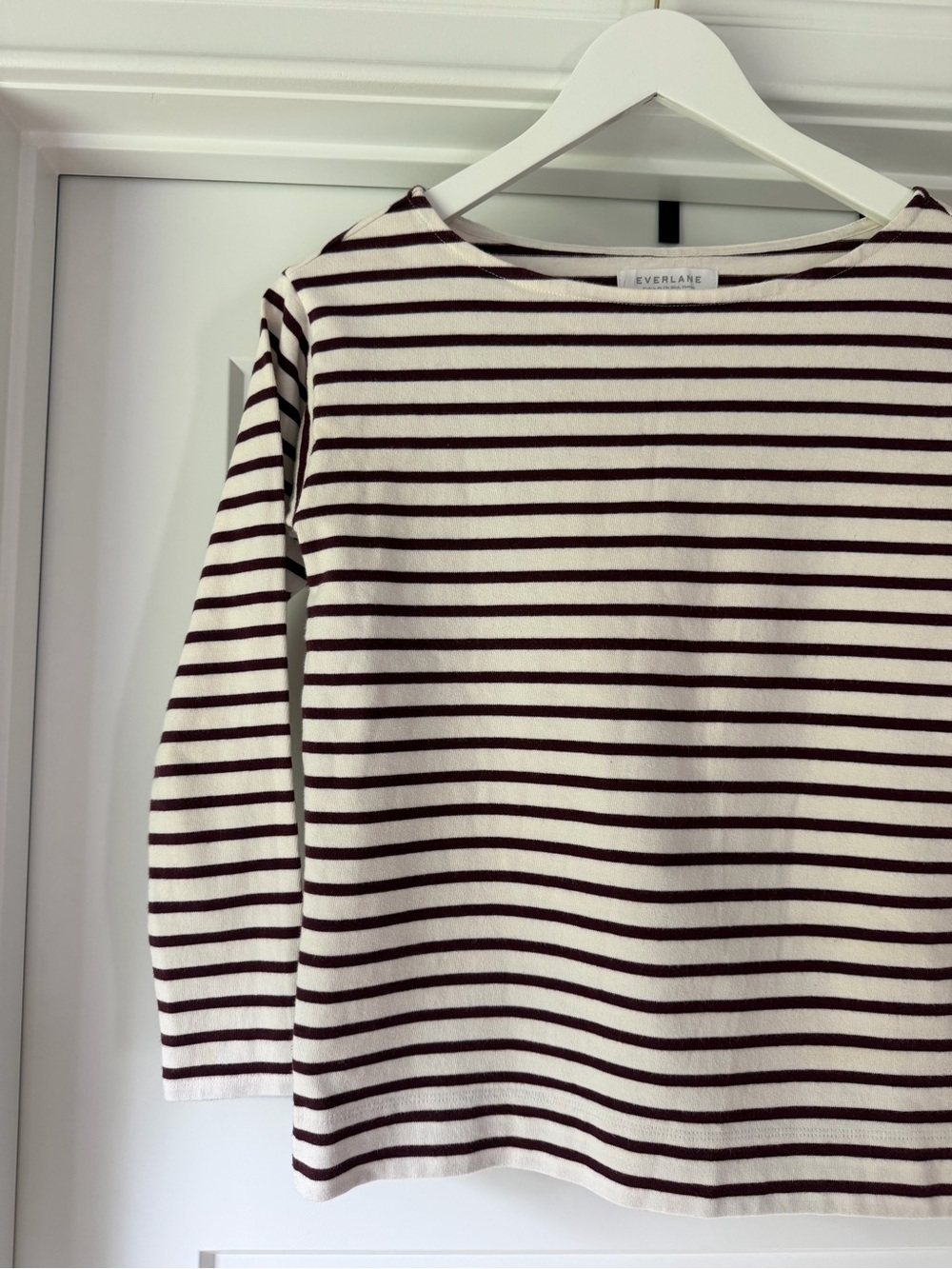 Everlane Mariner Boat Neck Striped Tee Size XS